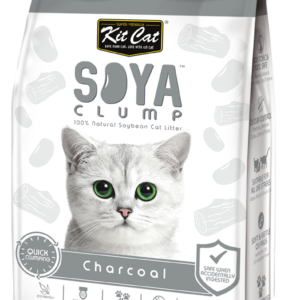 Asternut igienic pentru pisici KIT CAT SOYA CLUMP - Charcoal- 7L