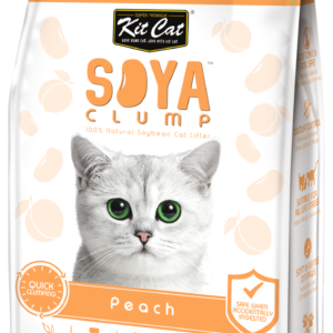 Asternut igienic pentru pisici KIT CAT SOYA CLUMP - Peach- 7L