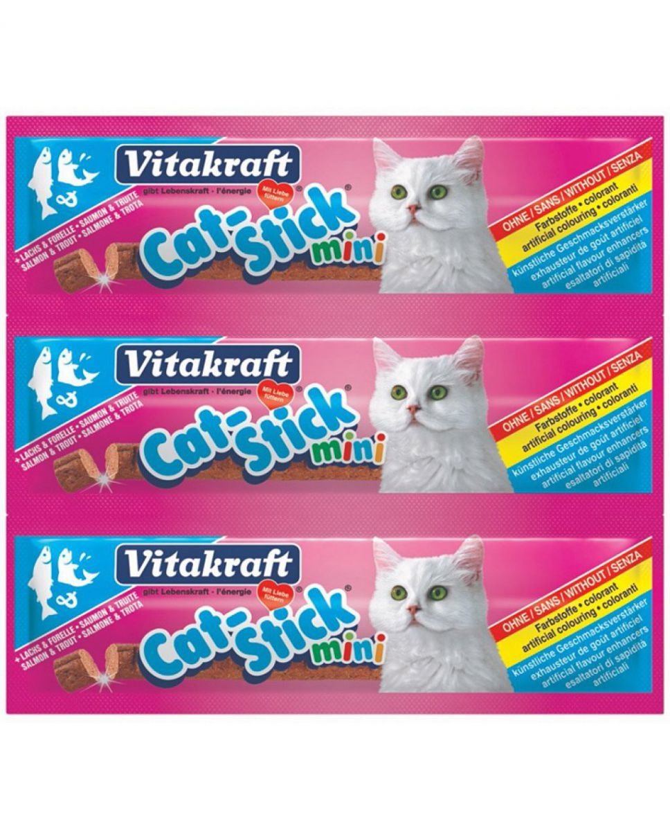 Vitakraft Baton Pisica Mini Somon/Pastrav 3 Buc