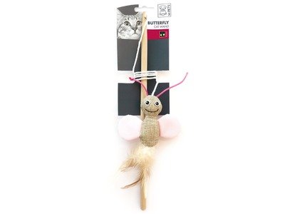 Bagheta pentru pisici, M-PETS BUTTERFLY, 35 cm