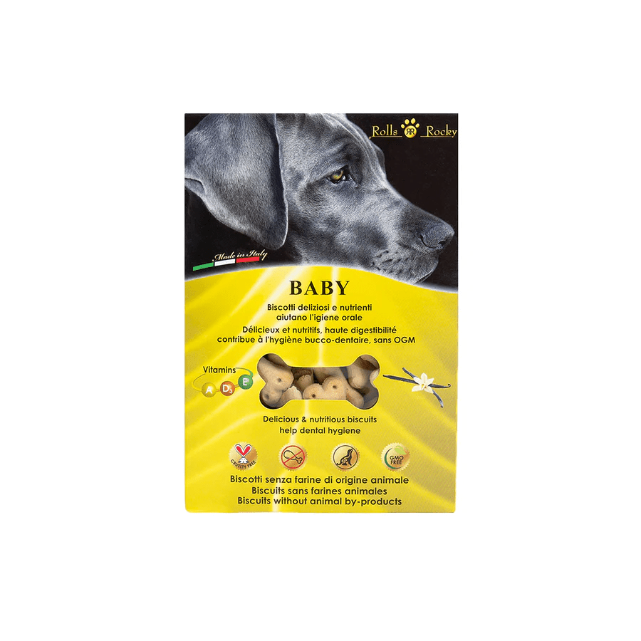 Recompense crocante pentru caini, ROLLS ROCKY BABY, biscuiti traditionali, 8kg
