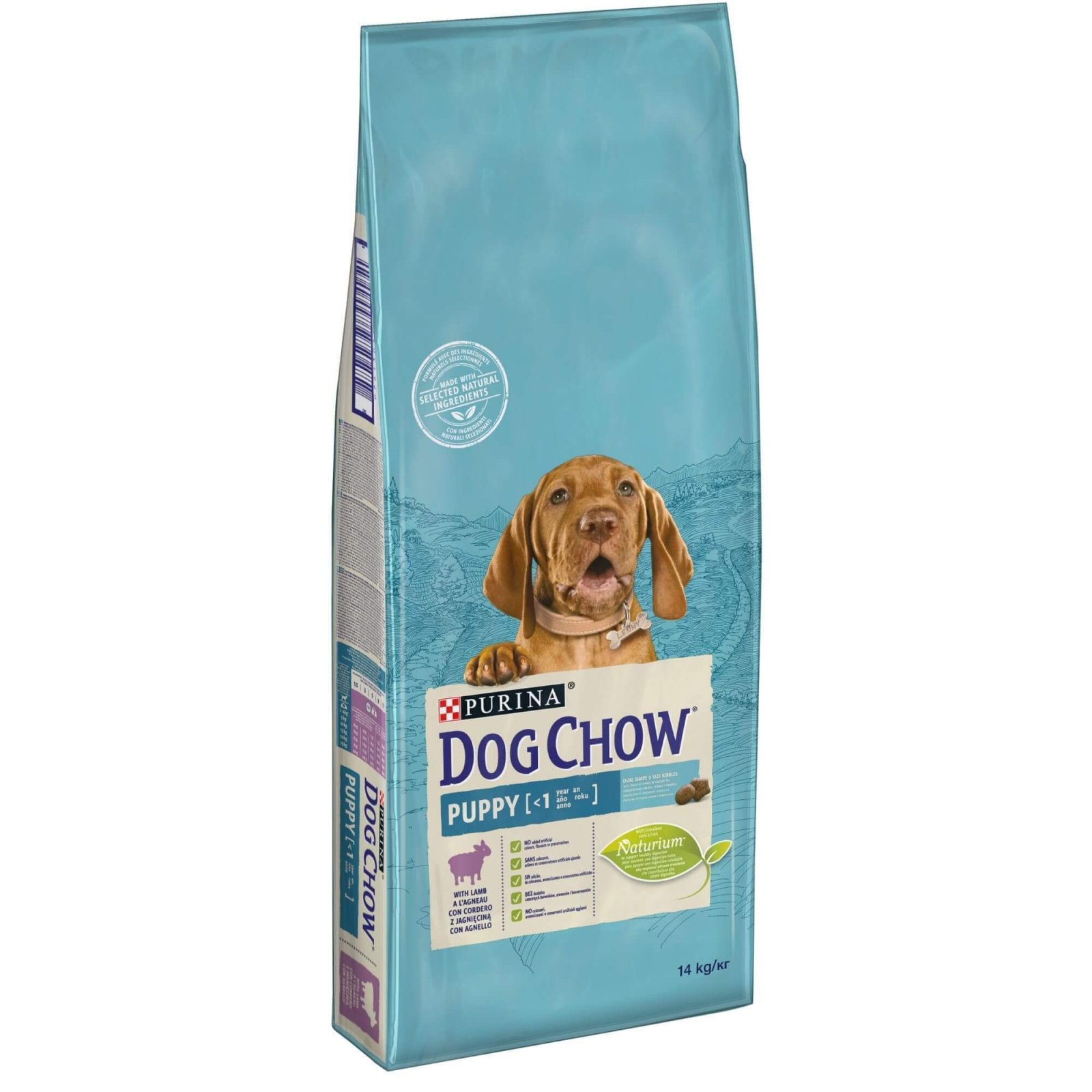 Purina Dog Chow Puppy, miel, hrana uscata pentru catei juniori, 14 kg