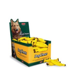 Recompense pentru câini Dog Chews Banana: 100 bucăți, piele de bovină
