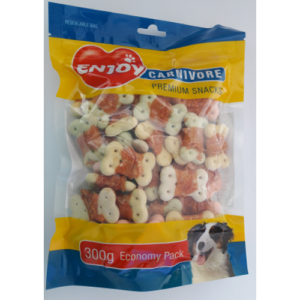 Recompense pentru caini Enjoy Carnivore Biscuit cu pui 300 g