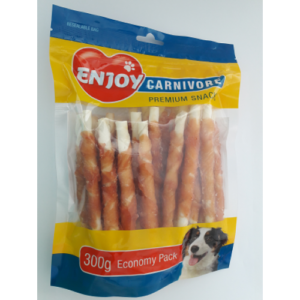 Recompense pentru caini Enjoy Carnivore Sticks cu pui 300 g