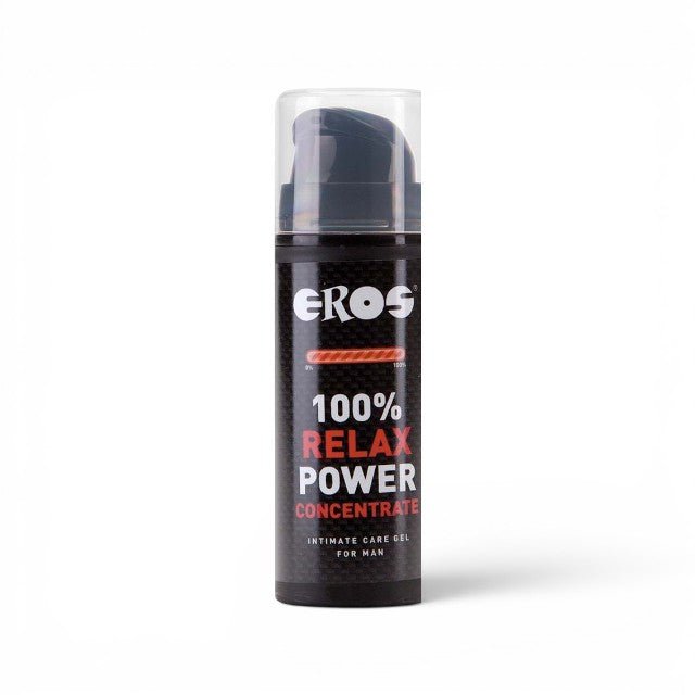 Gel lubrifiant pentru bărbați EROS 100% Relax Power Concentrate MEN, pentru relaxare anală, testat dermatologic, pe bază de apă, 30 ml