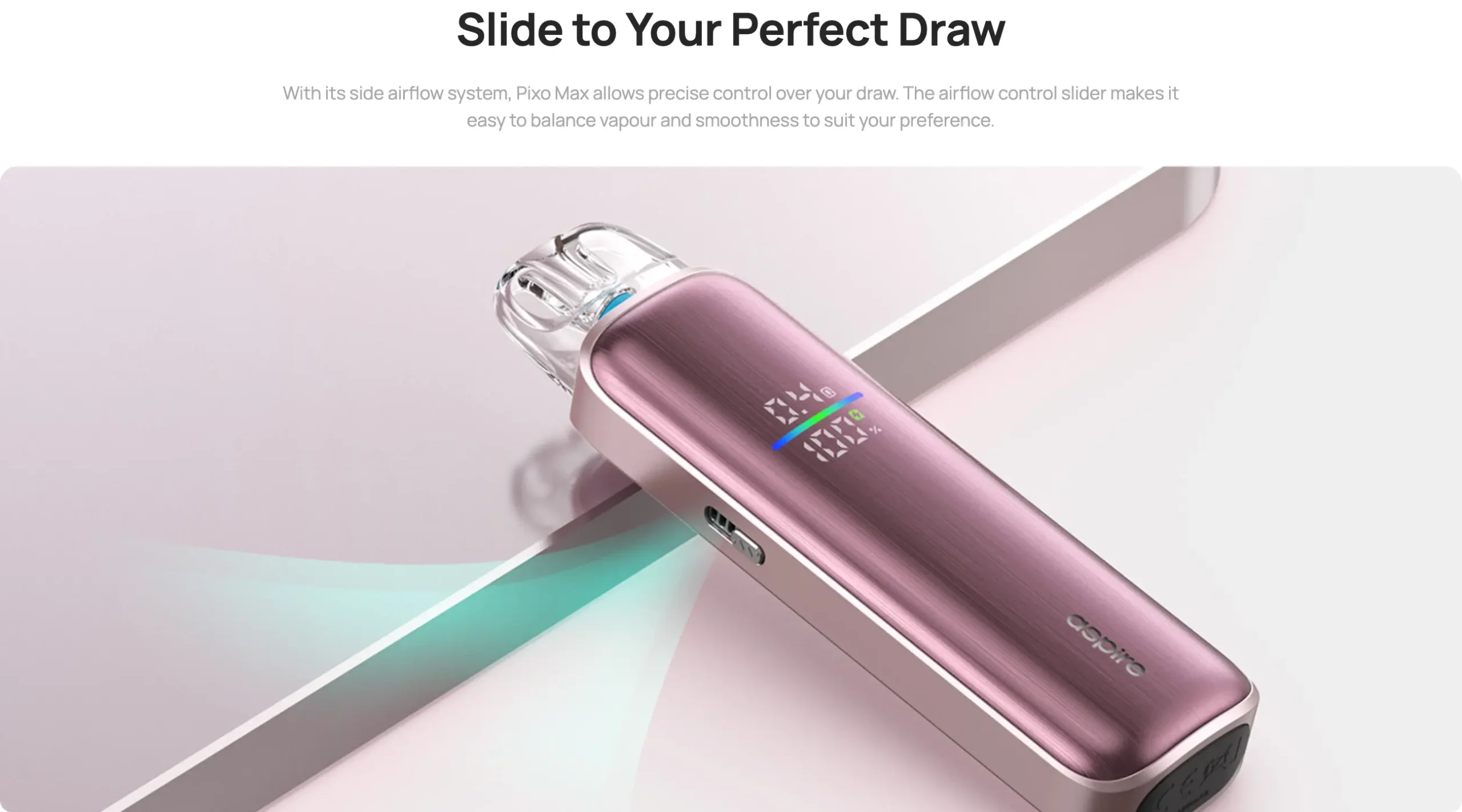 Kit Aspire Pixo Max Glory Black 2600mAh - imagine 12