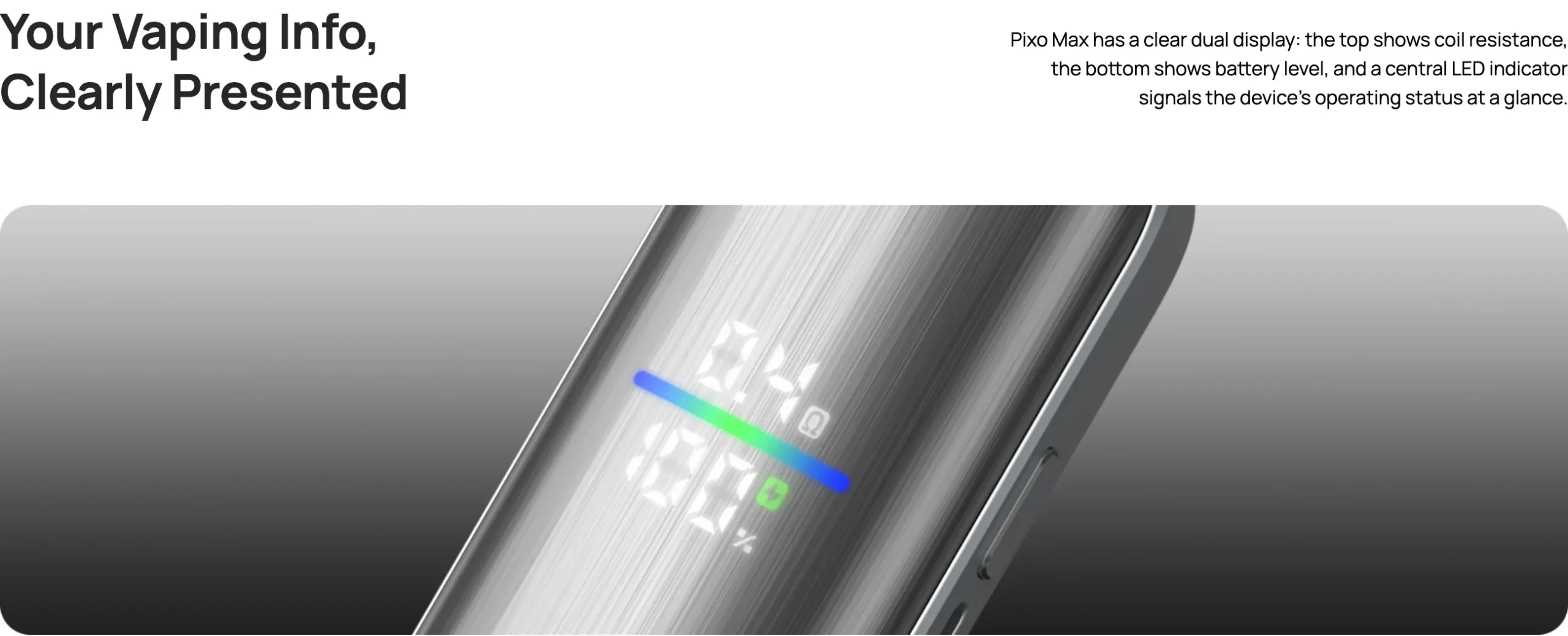 Kit Aspire Pixo Max Glory Black 2600mAh - imagine 10