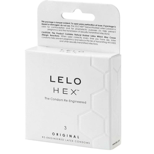 Prezervative Lelo - Hex, lubrifiate si rezistente, 54 mm