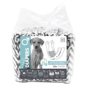 Scutece pentru caini masculi M-Pets, marime L, 10 bucati