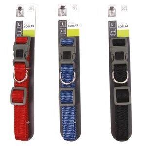 Zgarda caini Sportline M-Pets, neagra, ajustabila, 2.5 cm x 51-71 cm
