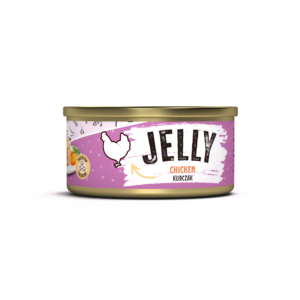 Recompensă umedă pentru pisici adulte Mr. Bandit Jelly, pui, 80g