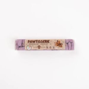 Recompense crocante pentru caini ROLLS ROCKY PAWTISSERIE MINIATURE HEARTS, purple, 50g
