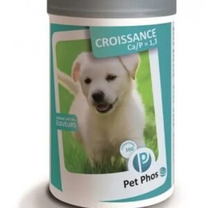 Supliment vitamino-mineral pentru caini Pet Phos Croissance Ca/P 1.3, 100 tablete