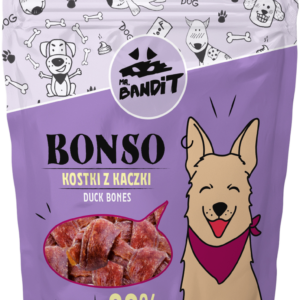 Recompense pentru caini Mr. Bandit BONSO, oase de rata, 500g