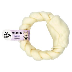 Recompense pentru caini Mr. Bandit Classic, impletituri din piele de vita, 12 cm