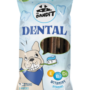 Recompense pentru caini Mr. Bandit DENTAL STICKS, 3 buc