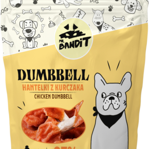 Recompense pentru caini Mr. Bandit DUMBBELL, pui, 500g