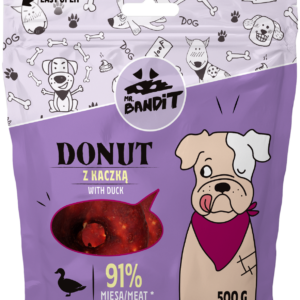 Recompense pentru caini Mr. Bandit Donut, rata, 500g