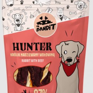Recompense pentru caini Mr. Bandit HUNTER, iepure si vita, 500 g