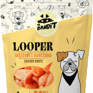 Recompense pentru caini Mr. Bandit LOOPER, pui, 500g