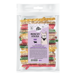 Recompense pentru caini Mr. Bandit Munchy Sticks MINI, 400g, 100 buc.