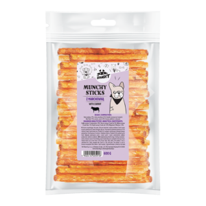 Recompense pentru caini Mr. Bandit Munchy Sticks, cu morcov, 600g