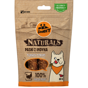 Recompense pentru caini Mr. Bandit Natural, curcan, 80g