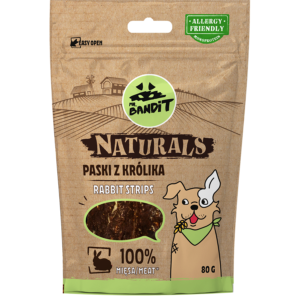 Recompense pentru caini Mr. Bandit Natural, iepure, 80g