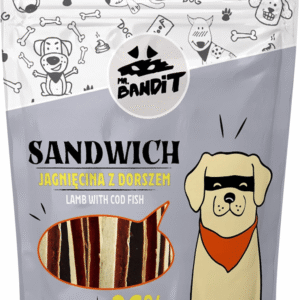 Recompense pentru caini Mr. Bandit SANDWICH lamb 500g