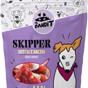 Recompense pentru caini Mr. Bandit SKIPPER, oase de rata, 500g