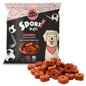 Recompense pentru caini Mr. Bandit SPORT MAXI, vita, 500g