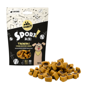Recompense pentru caini Mr. Bandit SPORT MINI, Pui &Vanat, 150g