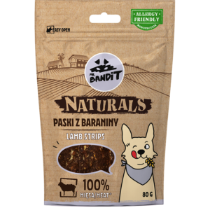 Recompense pentru caini Mr. Bandit, miel, 80g
