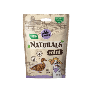 Recompense pentru caini, talie mica, Mr Bandit Naturals Mini, rata, 80g