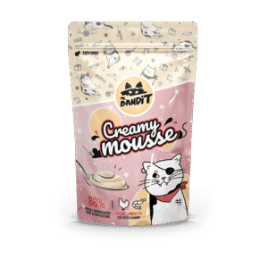 Recompense pentru pisici Mr. Bandit CAT Creamy Mousse, piept de pui si creveti, 60 g