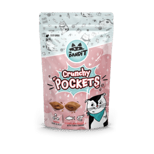 Recompense pentru pisici Mr. Bandit CAT Crunchy Pockets, ton si creveti, 40 g
