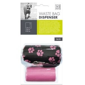 Saci menajeri, cu suport moale din material textil M-PETS, 2 x 15 saci