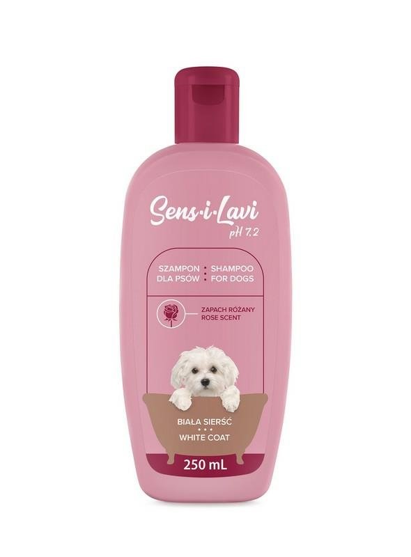 Sampon pentru caini cu blana alba, SENS-I-LAVI, 250 ml