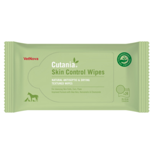 Servetele igienice degresante, cu proprietati de uscare si albire, CUTANIA Skin Control Wipes, VetNova, 24 servetele