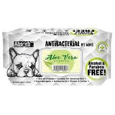 Servetele umede Absorb Plus Antibacterial, ALOE VERA, 80 buc
