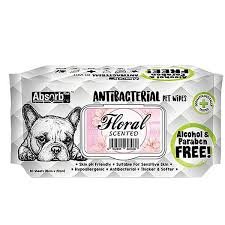 Servetele umede Absorb Plus Antibacterial, FLORAL, 80 buc