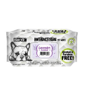 Servetele umede Absorb Plus Antibacterial, Lavander, 80 buc