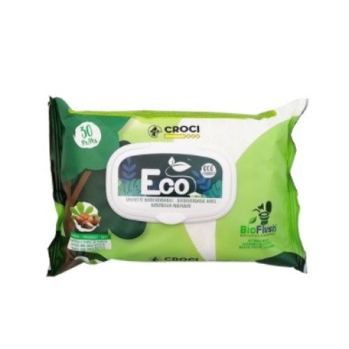 Servetele umede pentru caini si pisici C6052935 eco, biodegradabile, cu migdale si unt de shea