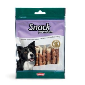 Recompense pentru caini Padovan Snack Premium Bones cu pui si calciu 100 g