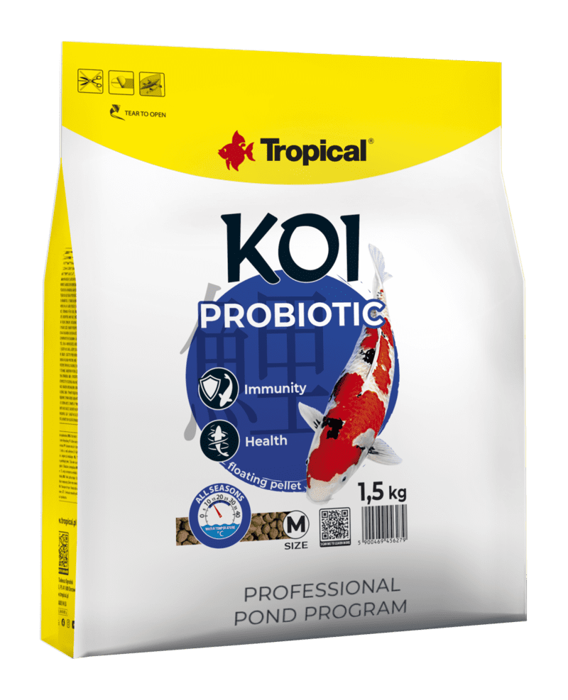 TROPICAL-Fish-KOI PROBIOTIC pellet M- 1.5KG