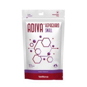 Tablete masticabile pentru sustinerea functiei hepatice, talie mica, ADIVA® Hepaguard Chews, VetNova, 30