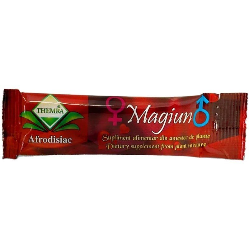 Themra Magiun Afrodisiac, supliment alimentar cu miere și plante, 1 plic x 12 g - imagine 2