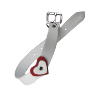 Zgarda Caine Streetside Inima 1.6/40 cm Alb Nr 1