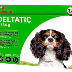 Zgarda antiparazitara caini talie foarte mica Deltatic, 35 cm